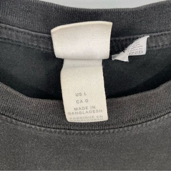 H&M Men’s Black Crew Neck Short Sleeve Atari Printed Basic Teeshirt Size L - Picture 2 of 3